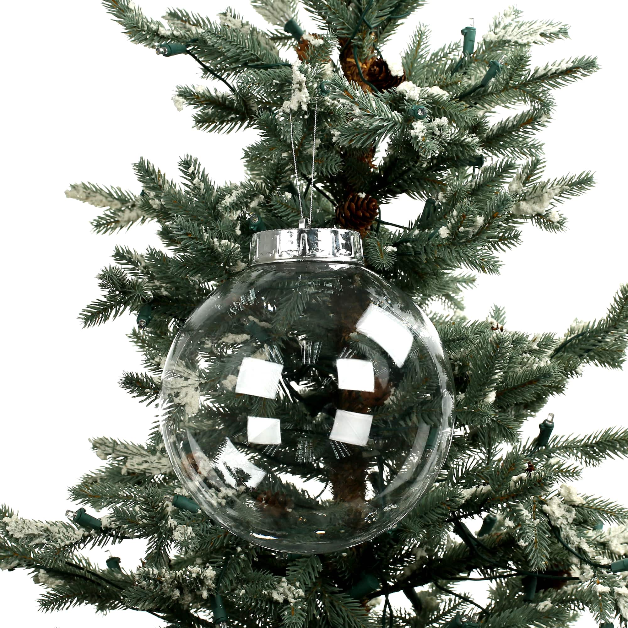 7.75" Clear DIY Plastic Ball Ornament by Make Market®